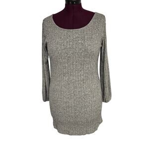 Women's Sadie & Sage Gray Lightweight Short Sweater Dress/Tunic | Size XS